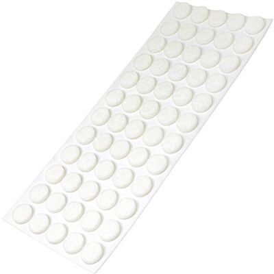 Adsamm / 60 x viltglijders / Ø 14 mm / wit / rond / 3,5 mm hoogte / zelfklevende glijders in optimale kwaliteit Adsamm / 60 x viltglijders / Ø 14 mm / wit / rond / 3,5 mm hoogte / zelfklevende glijders in optimale kwaliteit