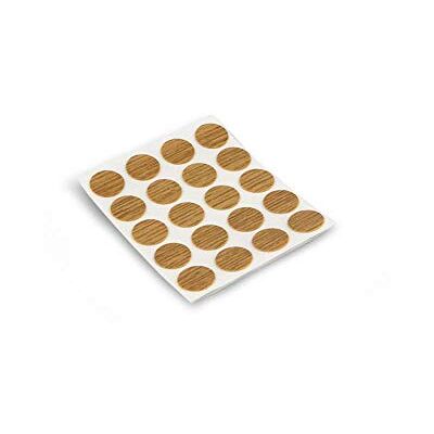 Emuca 4026419 Afdekkingen voor schroeven, zelfklevend, eiken, Ø 13 mm, set van 200 stuks Emuca 4026419 Afdekkingen voor schroeven, zelfklevend, eiken, Ø 13 mm, set van 200 stuks