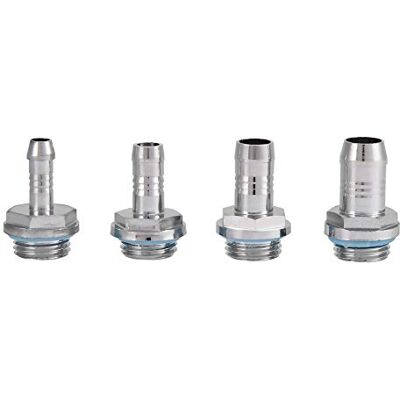 CCYLEZ Barb Fittings, waterpc-koelsystemen met dubbele touch fitting G1/4 schroefdraad barb-aansluiting voor koelsysteemkit (6 mm) CCYLEZ Barb Fittings, waterpc-koelsystemen met dubbele touch fitting G1/4 schroefdraad barb-aansluiting voor koelsysteemkit (6 mm)