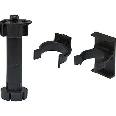 Amig Set van 4 poten en 8 houders voor keukenmeubels Mod. 9 Ø47 x 135/160 x Ø16 mm met instelling en tang voor keukenplinten kunststof zwart Amig Set van 4 poten en 8 houders voor keukenmeubels Mod. 9 Ø47 x 135/160 x Ø16 mm met instelling en tang voor keukenplinten kunststof zwart