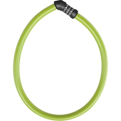 ABUS Kabelslot 4408C, 65 cm lang, groen Fietsslot met staalkabel 8 mm, verstelbare cijfercode, kunststof ommanteling ter bescherming van de lak ABUS Kabelslot 4408C, 65 cm lang, groen Fietsslot met staalkabel 8 mm, verstelbare cijfercode, kunststof ommanteling ter bescherming van de lak