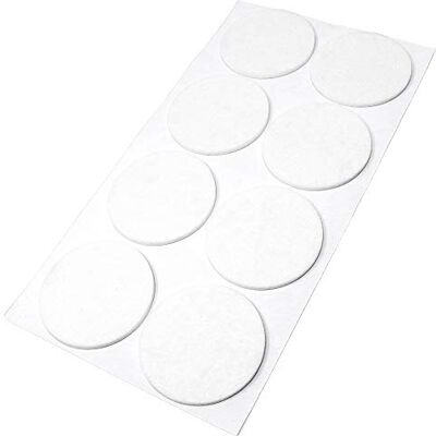 Adsamm ® 8 x viltglijders Ø 60 mm wit rond 3,5 mm hoogte zelfklevende glijders in topkwaliteit Adsamm ® 8 x viltglijders Ø 60 mm wit rond 3,5 mm hoogte zelfklevende glijders in topkwaliteit