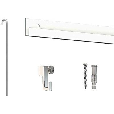 Arti Teq Artiteq Cimaise Box Artiteq Classic Eco wit + stangen – 10 meter – ophangset voor schilderij – 100 haken inbegrepen Arti Teq Artiteq Cimaise Box Artiteq Classic Eco wit + stangen – 10 meter – ophangset voor schilderij – 100 haken inbegrepen