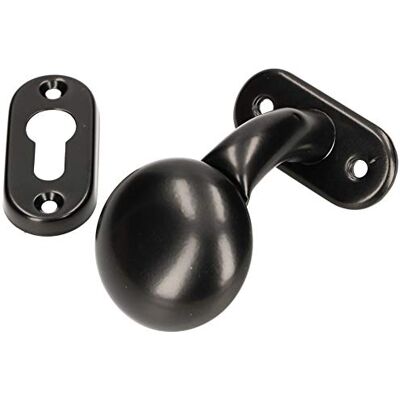 KOTARBAU ® Deurknop met ovale rozet Deurgreep Vaste handgreep Deurgreep Deurgreep Metalen Voor deuren en deuren Zwart KOTARBAU ® Deurknop met ovale rozet Deurgreep Vaste handgreep Deurgreep Deurgreep Metalen Voor deuren en deuren Zwart
