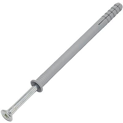 AERZETIX C67170 25 stuks spijkerpluggen Ø 10 x 140 mm met afgeschuinde flens van polyethyleen + 25 schroeven Ø 6,9 x 150 mm met verzonken kop PZ3 van staal om te slaan metalen structuur beton AERZETIX C67170 25 stuks spijkerpluggen Ø 10 x 140 mm met afgeschuinde flens van polyethyleen + 25 schroeven Ø 6,9 x 150 mm met verzonken kop PZ3 van staal om te slaan metalen structuur beton
