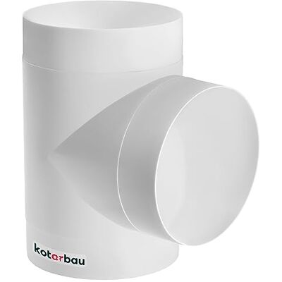 KOTARBAU ® T-stuk voor ventilatiesystemen, diameter 150 mm, ABS, voor ventilatiekanalen, 3-weg KOTARBAU ® T-stuk voor ventilatiesystemen, diameter 150 mm, ABS, voor ventilatiekanalen, 3-weg