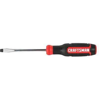 Craftsman Schroevendraaier, sleuf, bimateriaal, 1/4 x 4 inch (CMHT65059N) Craftsman Schroevendraaier, sleuf, bimateriaal, 1/4 x 4 inch (CMHT65059N)