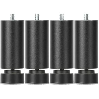 Pxzybd 4 stuks verstelbare meubelpoten, metalen tafelpoten zwart/zilver 6/8/10/12/15/18/20/25/30/35/40 cm, reservepoten voor keukenmeubels badkamer, bouten M10, zwart 30 cm Pxzybd 4 stuks verstelbare meubelpoten, metalen tafelpoten zwart/zilver 6/8/10/12/15/18/20/25/30/35/40 cm, reservepoten voor keukenmeubels badkamer, bouten M10, zwart 30 cm