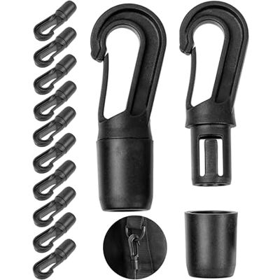 Your Day Mate Plastic karabijnhaken, doe-het-zelf kunststof haken voor sandow, touw, touw, koordhaak met insteeksysteem, zeiltouw spanner, elastisch touw, touwhaak, Tot Ø 8 mm, 12 verpakkingen Jusqu'à Ø 8 mm, 12 paquets Your Day Mate Plastic karabijnhaken, doe-het-zelf kunststof haken voor sandow, touw, touw, koordhaak met insteeksysteem, zeiltouw spanner, elastisch touw, touwhaak, Tot Ø 8 mm, 12 verpakkingen Jusqu'à Ø 8 mm, 12 paquets