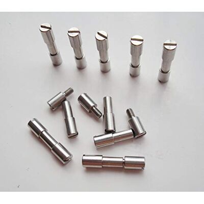 MYIW EDC 10 stuks Corby roestvrijstalen messen schroeven Rivits handgreep bevestiging messenas schroeven (roestvrij staal, 0,2 inch) MYIW EDC 10 stuks Corby roestvrijstalen messen schroeven Rivits handgreep bevestiging messenas schroeven (roestvrij staal, 0,2 inch)