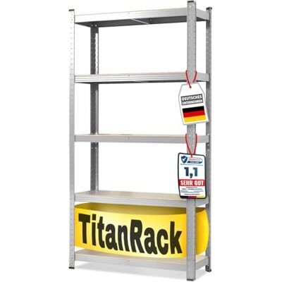 KARAT Zwaar rek voor garage, kelder, werkplaats, steekrek, brede breedte, opbergrek, hoekrek, bandenrek, roosterrek (verzinkt, 180 x 120 x KARAT Zwaar rek voor garage, kelder, werkplaats, steekrek, brede breedte, opbergrek, hoekrek, bandenrek, roosterrek (verzinkt, 180 x 120 x