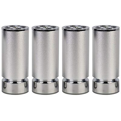 GYLRFA Aluminium meubelpoten, tafelpoten, bankpoten, verstelbaar van 0 tot 6 mm, duurzame reservepoten, geïntegreerde M8-bouten, draagvermogen 500 kg, 40 cm GYLRFA Aluminium meubelpoten, tafelpoten, bankpoten, verstelbaar van 0 tot 6 mm, duurzame reservepoten, geïntegreerde M8-bouten, draagvermogen 500 kg, 40 cm