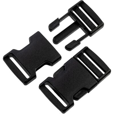 AERZETIX 14 stuks gespen met snelsluiting voor rugzak lus 25 mm bagage outdoor uitrusting schouderriem riem kleur zwart kunststof AERZETIX 14 stuks gespen met snelsluiting voor rugzak lus 25 mm bagage outdoor uitrusting schouderriem riem kleur zwart kunststof