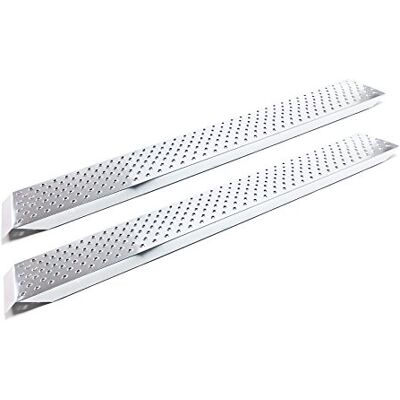 WilTec Oprijplaten van verzinkt staal, voor motorfiets, quad, rail, 160 x 22,5 cm, tot 400 kg, 2 stuks WilTec Oprijplaten van verzinkt staal, voor motorfiets, quad, rail, 160 x 22,5 cm, tot 400 kg, 2 stuks