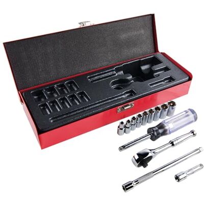KLEIN TOOLS Set van 13 dopsleutels 65500 1/4 KLEIN TOOLS Set van 13 dopsleutels 65500 1/4