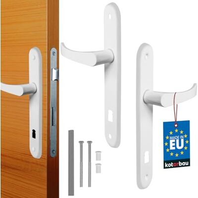 KOTARBAU Deurkruk 72 mm Links Rechts Buntbaard Lock 5 Kleur Deurbeslag Deurbeslag Deurklink Deurklinkgarnituur Kamerdeur Langschild Aluminium, Wit, 72 mm, Minimalistisch KOTARBAU Deurkruk 72 mm Links Rechts Buntbaard Lock 5 Kleur Deurbeslag Deurbeslag Deurklink Deurklinkgarnituur Kamerdeur Langschild Aluminium, Wit, 72 mm, Minimalistisch