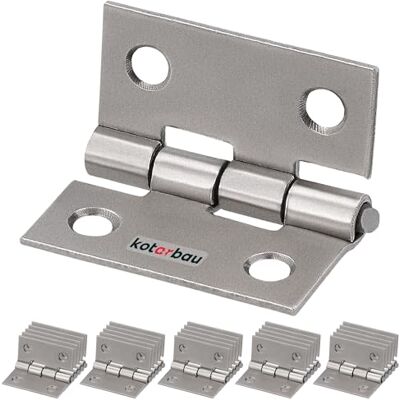 KOTARBAU ® 25 stuks meubelscharnieren 25 mm nikkel opgerold piano scharnieren KOTARBAU ® 25 stuks meubelscharnieren 25 mm nikkel opgerold piano scharnieren