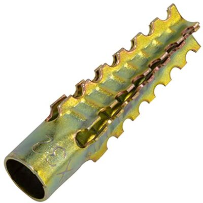 AERZETIX C64718 – set van 50 metalen pluggen voor cellenbeton en gipstegels Ø 6 x 32 mm – van staal – kleur goud AERZETIX C64718 – set van 50 metalen pluggen voor cellenbeton en gipstegels Ø 6 x 32 mm – van staal – kleur goud