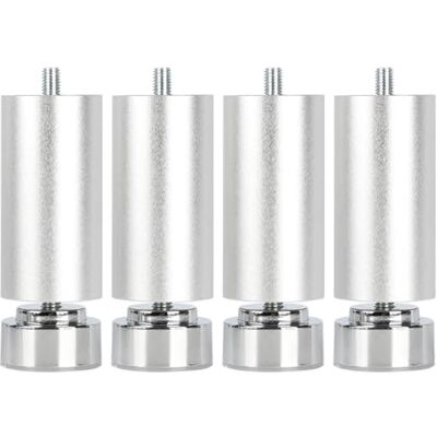Pxzybd 4 stuks verstelbare meubelpoten, metalen tafelpoten zwart/zilver 6/8/10/12/15/18/20/25/30/35/40 cm, reservepoten voor keukenmeubels badkamer, bouten M10, zilver-18 cm Pxzybd 4 stuks verstelbare meubelpoten, metalen tafelpoten zwart/zilver 6/8/10/12/15/18/20/25/30/35/40 cm, reservepoten voor keukenmeubels badkamer, bouten M10, zilver-18 cm