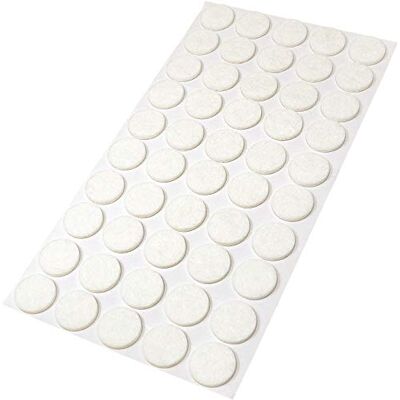 Adsamm ® / 50 x viltglijders / wit / Ø 20 mm / rond / dikte 3,5 mm / zelfklevende glijders in optimale kwaliteit Adsamm ® / 50 x viltglijders / wit / Ø 20 mm / rond / dikte 3,5 mm / zelfklevende glijders in optimale kwaliteit