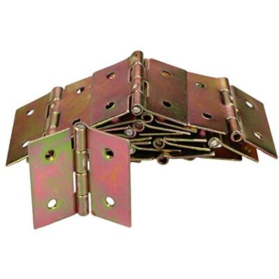 KOTARBAU Meubelscharnieren 20-100 mm Rolscharnieren Tafelband Deurscharnieren Deurscharnieren Kassenscharnieren Kastscharnieren, geel/goud, verzinkt, Deurscharnier KOTARBAU Meubelscharnieren 20-100 mm Rolscharnieren Tafelband Deurscharnieren Deurscharnieren Kassenscharnieren Kastscharnieren, geel/goud, verzinkt, Deurscharnier