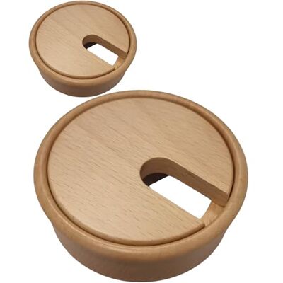 Gedotec Kabeldoorvoer van gelakt esdoornhout vlak set van 2 ronde kabeldoorvoeringen boorbox Ø 80 mm kabelgeleiding voor het lijmen in het werkblad kabeldoorvoer kabeldoorvoer Gedotec Kabeldoorvoer van gelakt esdoornhout vlak set van 2 ronde kabeldoorvoeringen boorbox Ø 80 mm kabelgeleiding voor het lijmen in het werkblad kabeldoorvoer kabeldoorvoer