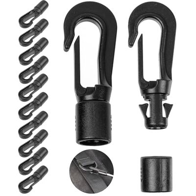 Your Day Mate Plastic karabijnhaken, doe-het-zelf kunststof haken voor sandow, touw, touw, koordhaak met insteeksysteem, zeiltouw spanner, elastisch touw, touwhaak, tot Ø 3 mm, 12 verpakkingen jusqu'à Ø 3 mm, 12 paquets Your Day Mate Plastic karabijnhaken, doe-het-zelf kunststof haken voor sandow, touw, touw, koordhaak met insteeksysteem, zeiltouw spanner, elastisch touw, touwhaak, tot Ø 3 mm, 12 verpakkingen jusqu'à Ø 3 mm, 12 paquets