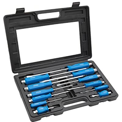 ROTATION Set van 12 magnetische schroevendraaiers, 6 kruiskopschroevendraaiers en 6 platte bits voor het bevestigen, beitelen en losmaken van ingesloten schroeven, multifunctionele voordeelset ROTATION Set van 12 magnetische schroevendraaiers, 6 kruiskopschroevendraaiers en 6 platte bits voor het bevestigen, beitelen en losmaken van ingesloten schroeven, multifunctionele voordeelset