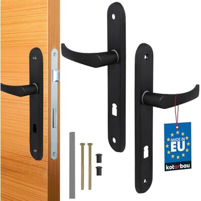 KOTARBAU Deurgreep 72 mm Links Rechts Eindslot Zwart Deurset Deurbekleding Deurgreep Deurgreep Set Slaapkamer Deur Lange Plaat Aluminium KOTARBAU Deurgreep 72 mm Links Rechts Eindslot Zwart Deurset Deurbekleding Deurgreep Deurgreep Set Slaapkamer Deur Lange Plaat Aluminium