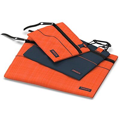 PRESCH 3 stuks lege gereedschapstas voor het opbergen van gereedschap, zakken met karabijnhaak voor kleine onderdelen zoals punten, schroeven, bouten en moeren PRESCH 3 stuks lege gereedschapstas voor het opbergen van gereedschap, zakken met karabijnhaak voor kleine onderdelen zoals punten, schroeven, bouten en moeren
