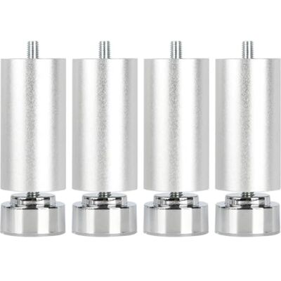 Pxzybd 4 stuks verstelbare meubelpoten, metalen tafelpoten zwart/zilver 6/8/10/12/15/18/20/25/30/35/40 cm, reservepoten voor keukenmeubels badkamer, bouten M10, zilver-15 cm Pxzybd 4 stuks verstelbare meubelpoten, metalen tafelpoten zwart/zilver 6/8/10/12/15/18/20/25/30/35/40 cm, reservepoten voor keukenmeubels badkamer, bouten M10, zilver-15 cm