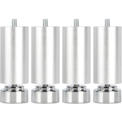 Pxzybd 4 stuks verstelbare meubelpoten, metalen tafelpoten zwart/zilver 6/8/10/12/15/18/20/25/30/35/40 cm, reservepoten voor keukenmeubels badkamer, bouten M10, zilver-12 cm Pxzybd 4 stuks verstelbare meubelpoten, metalen tafelpoten zwart/zilver 6/8/10/12/15/18/20/25/30/35/40 cm, reservepoten voor keukenmeubels badkamer, bouten M10, zilver-12 cm