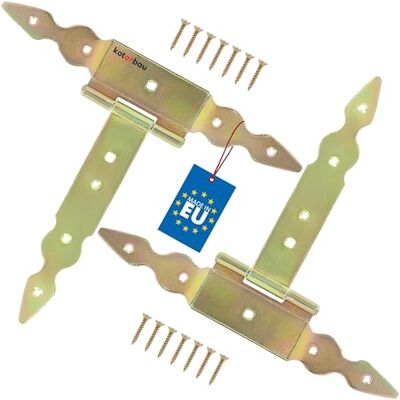 KOTARBAU ® 2 stuks gouden T-scharnieren L 200 mm verzinkt staal houten tuinpoort scharnier deurscharnier deurscharnier deurscharnier deurscharnier deurscharnier deurbeslag deurbeslag KOTARBAU ® 2 stuks gouden T-scharnieren L 200 mm verzinkt staal houten tuinpoort scharnier deurscharnier deurscharnier deurscharnier deurscharnier deurscharnier deurbeslag deurbeslag