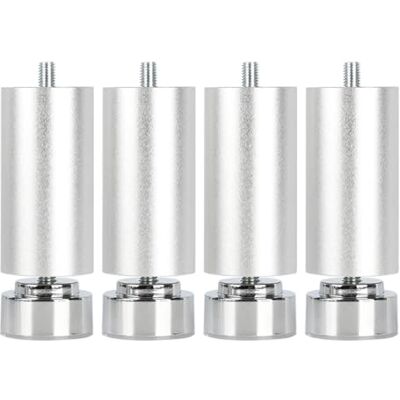 Pxzybd 4 stuks verstelbare meubelpoten, metalen tafelpoten zwart/zilver 6/8/10/12/15/18/20/25/30/35/40 cm, reservepoten voor keukenmeubels badkamer, bouten M10, zilver-20 cm Pxzybd 4 stuks verstelbare meubelpoten, metalen tafelpoten zwart/zilver 6/8/10/12/15/18/20/25/30/35/40 cm, reservepoten voor keukenmeubels badkamer, bouten M10, zilver-20 cm