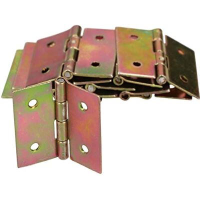 KOTARBAU Meubelscharnieren 20-100 mm Rolscharnieren Tafelband Deurscharnieren Deurscharnieren Kassenscharnieren Kastscharnieren, geel/goud, verzinkt, Deurscharnier KOTARBAU Meubelscharnieren 20-100 mm Rolscharnieren Tafelband Deurscharnieren Deurscharnieren Kassenscharnieren Kastscharnieren, geel/goud, verzinkt, Deurscharnier