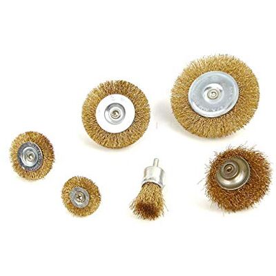 HBM Set van 6 stalen boorborstels HBM Set van 6 stalen boorborstels