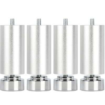 Pxzybd 4 stuks verstelbare meubelpoten, metalen tafelpoten zwart/zilver 6/8/10/12/15/18/20/25/30/35/40 cm, reservepoten voor keukenmeubels badkamer, bouten M10, zilver-35 cm Pxzybd 4 stuks verstelbare meubelpoten, metalen tafelpoten zwart/zilver 6/8/10/12/15/18/20/25/30/35/40 cm, reservepoten voor keukenmeubels badkamer, bouten M10, zilver-35 cm
