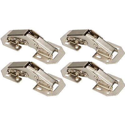 KOTARBAU ® Set van 4 schroefscharnieren met veer 105 mm montage zonder boren voor meubeldeuren, hoekstopper, kast, keukenkast KOTARBAU ® Set van 4 schroefscharnieren met veer 105 mm montage zonder boren voor meubeldeuren, hoekstopper, kast, keukenkast