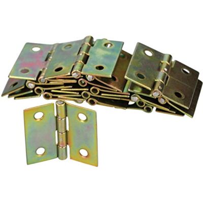 KOTARBAU Meubelscharnier 30 x 30 mm verzinkt rolscharnier voor deuren, kasten en kisten robuuste deuren en meubels (50 stuks) KOTARBAU Meubelscharnier 30 x 30 mm verzinkt rolscharnier voor deuren, kasten en kisten robuuste deuren en meubels (50 stuks)