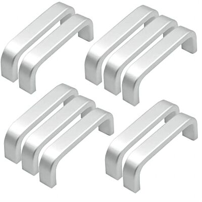 Qrity 10 stuks mini-aluminium keuken kast deur handgrepen kast lade slaapkamer meubels trekken (64 mm) Qrity 10 stuks mini-aluminium keuken kast deur handgrepen kast lade slaapkamer meubels trekken (64 mm)