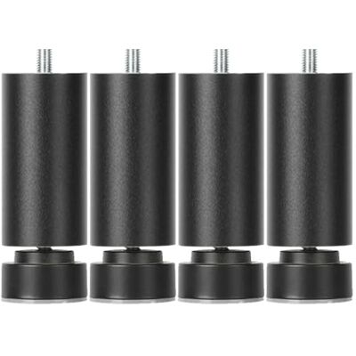 Pxzybd 4 stuks verstelbare meubelpoten, metalen tafelpoten zwart/zilver 6/8/10/12/15/18/20/25/30/35/40 cm, reservepoten voor keukenmeubels badkamer, bouten M10, zwart 20 cm Pxzybd 4 stuks verstelbare meubelpoten, metalen tafelpoten zwart/zilver 6/8/10/12/15/18/20/25/30/35/40 cm, reservepoten voor keukenmeubels badkamer, bouten M10, zwart 20 cm