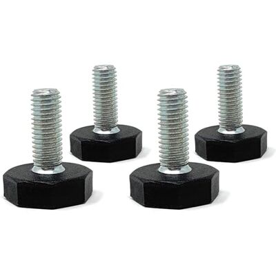 Design61 4 stuks stelschroeven M8 x 16 mm meubelvoet diameter 27 mm Design61 4 stuks stelschroeven M8 x 16 mm meubelvoet diameter 27 mm