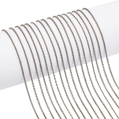 PH PandaHall Messing ketting met kruis, 5 m, afmetingen 2 x 1,5 x 0,5 mm, voor het maken van sieraden, antiek brons PH PandaHall Messing ketting met kruis, 5 m, afmetingen 2 x 1,5 x 0,5 mm, voor het maken van sieraden, antiek brons