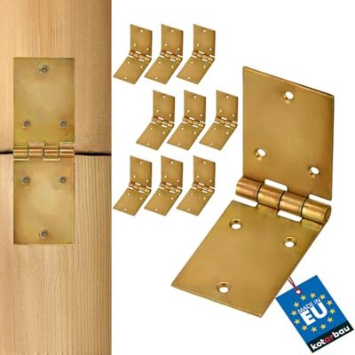 KOTARBAU Meubelscharnieren Gegalvaniseerd Geel Deurscharnieren Deurscharnieren Kastscharnieren, Geel., 150 mm x 50 mm KOTARBAU Meubelscharnieren Gegalvaniseerd Geel Deurscharnieren Deurscharnieren Kastscharnieren, Geel., 150 mm x 50 mm