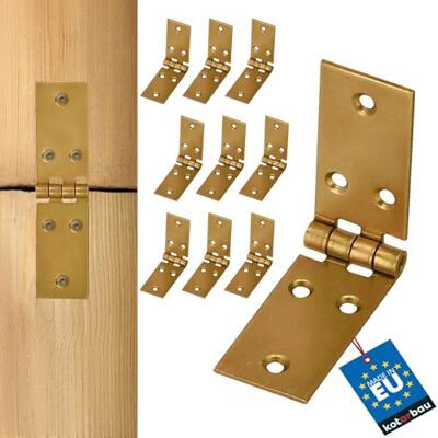 KOTARBAU Kistenband 10 stuks meubelscharnieren van verzinkt staal voor deurbovenkant 100 x 25 mm KOTARBAU Kistenband 10 stuks meubelscharnieren van verzinkt staal voor deurbovenkant 100 x 25 mm