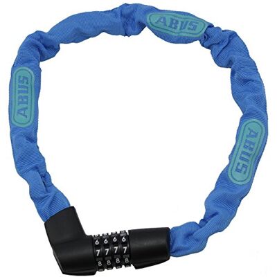 ABUS 71262 Tresor 1385/75 Neon cijferslot van gehard staal 6 mm dikke vierkante ketting veiligheidsniveau 6-75 cm blauw ABUS 71262 Tresor 1385/75 Neon cijferslot van gehard staal 6 mm dikke vierkante ketting veiligheidsniveau 6-75 cm blauw
