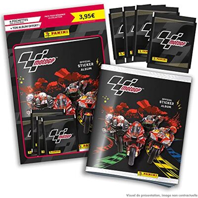 Panini 004537SPCFGD MOTO GP Stickers 4 hoezen + gratis album Panini 004537SPCFGD MOTO GP Stickers 4 hoezen + gratis album