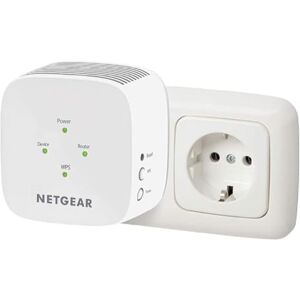 Netgear Krachtige wifi-repeater (EX3110) AC750 Mbps wifi-versterker wifi-extender dekt 90 m² wifi-repeater compatibel met alle internetboxen, WPS-knop, plug and play, discreet compact Netgear Krachtige wifi-repeater (EX3110) AC750 Mbps wifi-versterker wifi-extender dekt 90 m² wifi-repeater compatibel met alle internetboxen, WPS-knop, plug and play, discreet compact