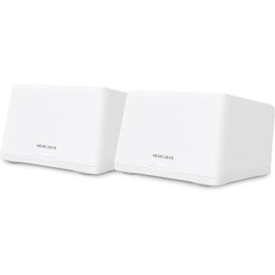 MERCUSYS WiFi 7 Mesh BE9300Mbps Tri-Band Halo H47BE (2 stuks), dekking tot 550 m², aansluiting tot 200 apparaten, 3 poorten 2,5 G, kanalen 320 MHz, Easy App Control MERCUSYS WiFi 7 Mesh BE9300Mbps Tri-Band Halo H47BE (2 stuks), dekking tot 550 m², aansluiting tot 200 apparaten, 3 poorten 2,5 G, kanalen 320 MHz, Easy App Control
