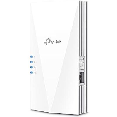 TP-Link RE600X WiFi 6 Versterker, WLAN Repeater AX1800 Dual band, WiFi-extender, WLAN-booster, 1 Gigabit Ethernet-poort, compatibel met allen WLAN Router TP-Link RE600X WiFi 6 Versterker, WLAN Repeater AX1800 Dual band, WiFi-extender, WLAN-booster, 1 Gigabit Ethernet-poort, compatibel met allen WLAN Router